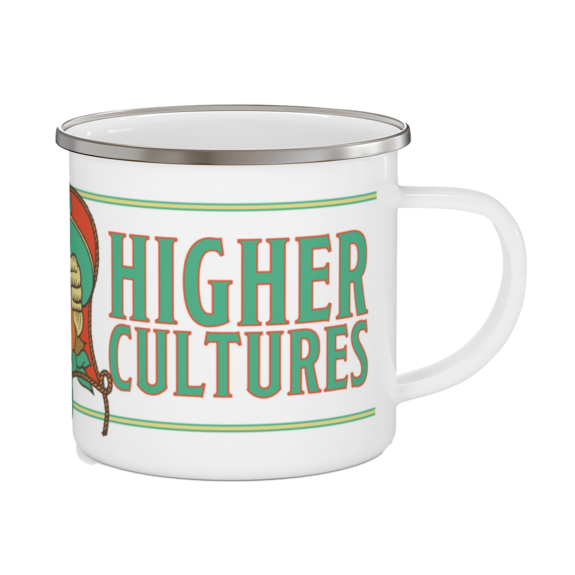 Enamel Cowgirl Camping Mug