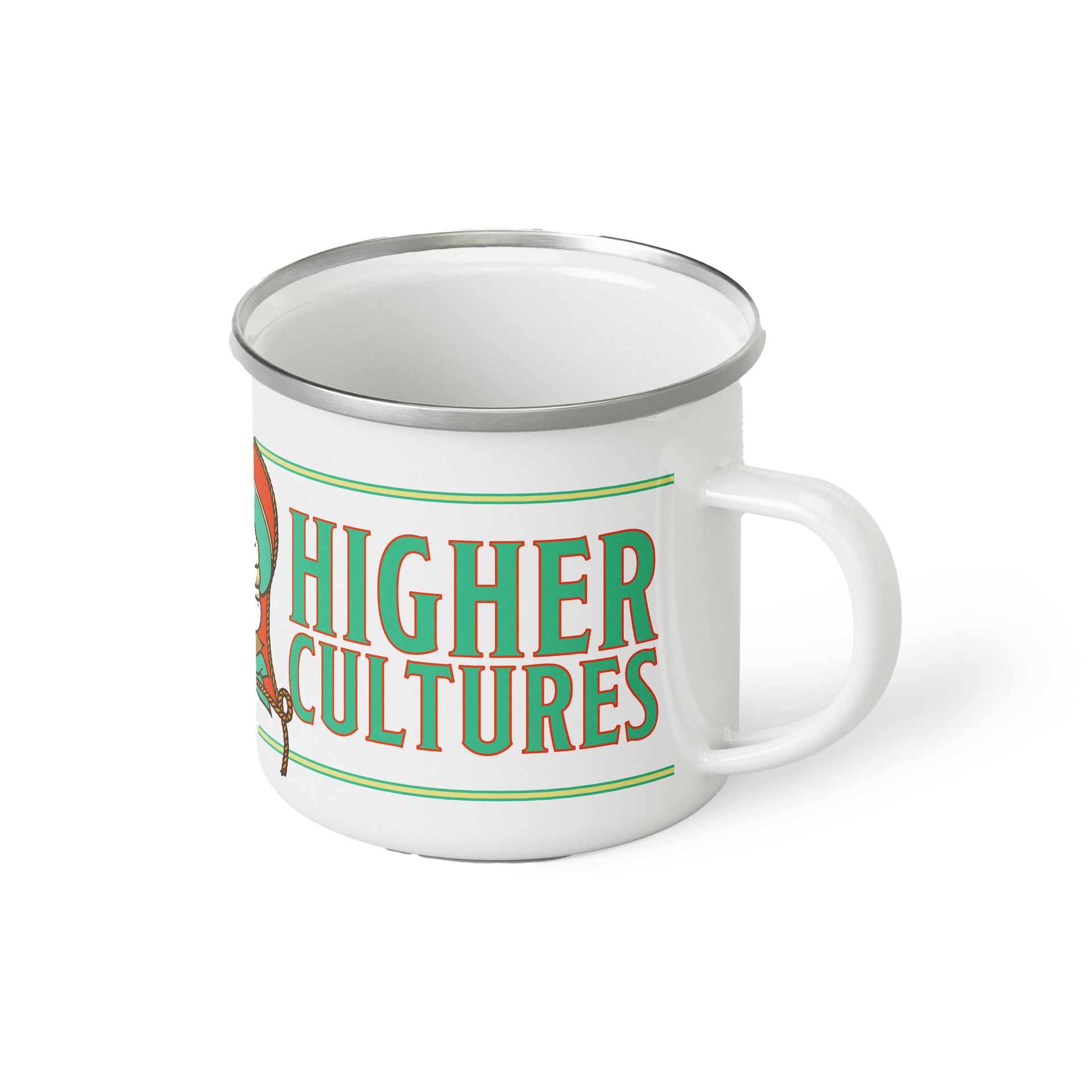 Enamel Cowgirl Camping Mug