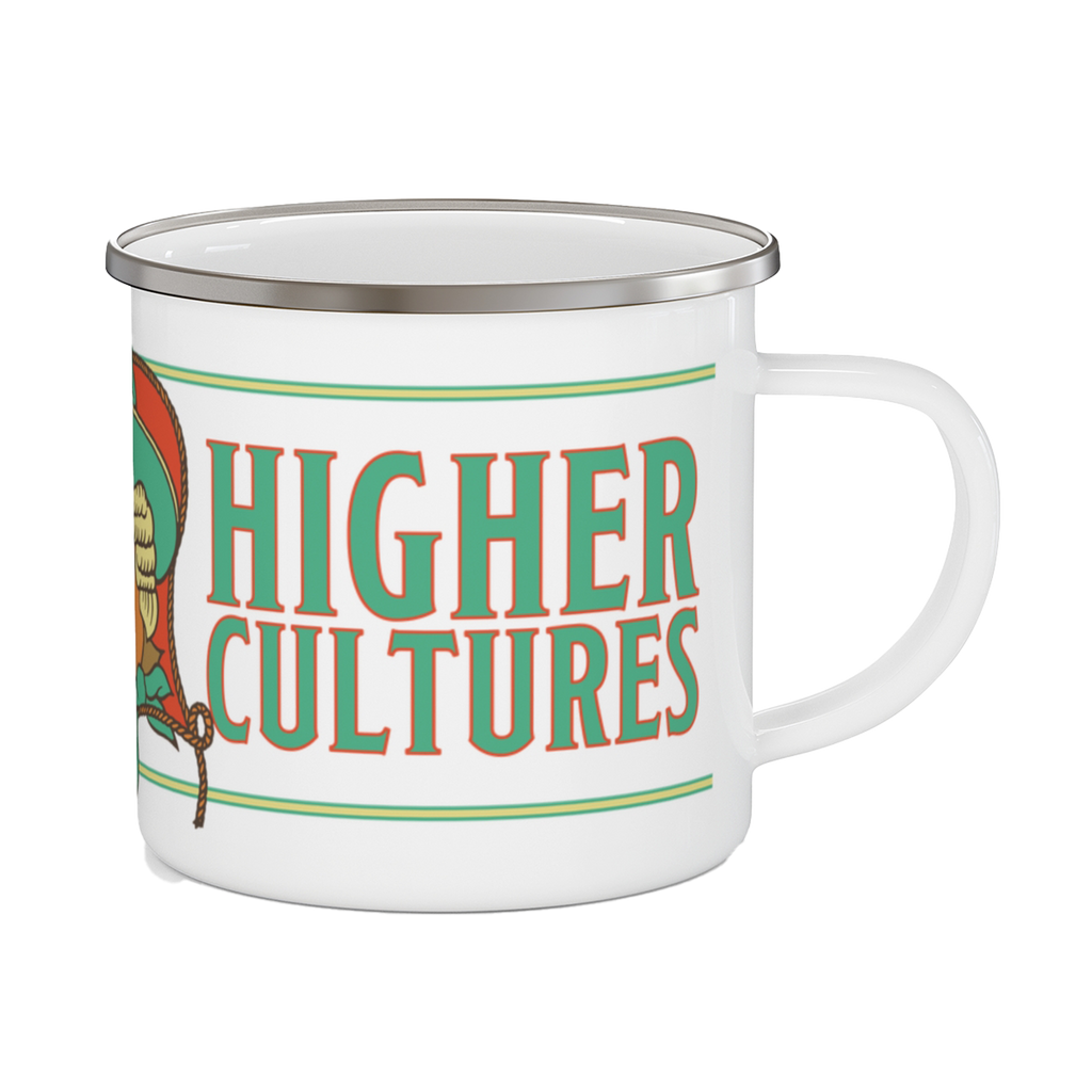 Enamel Cowgirl Camping Mug