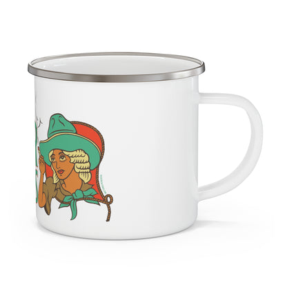 Enamel Camping Mug - Las Cruces - Cowgirl