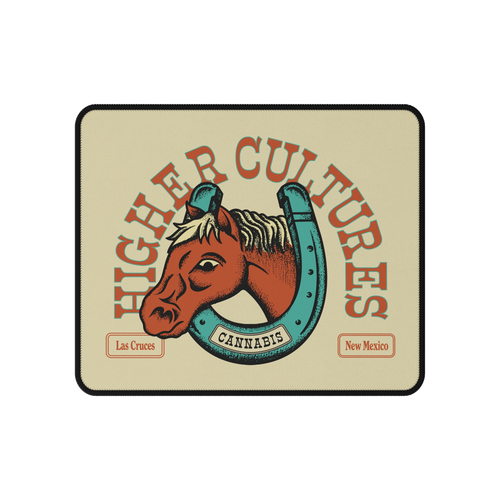 Horseshoe Dab Mat  (Mousepad) - Cream