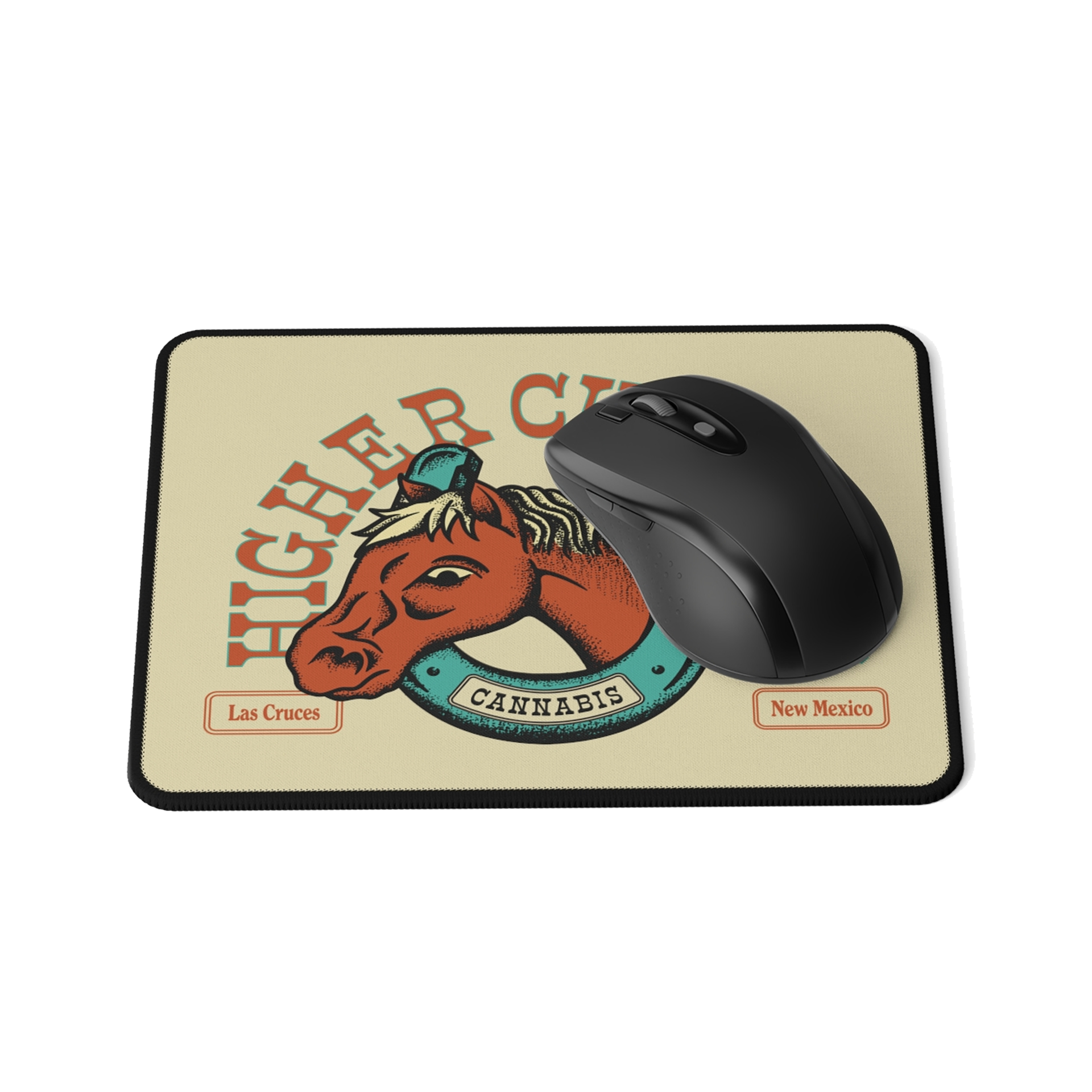 Horseshoe Dab Mat  (Mousepad) - Cream